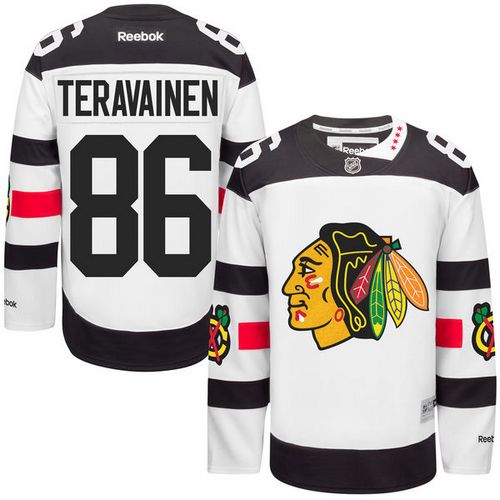Blackhawks #86 Teuvo Teravainen White 2016 Stadium Series Stitched Youth NHL Jersey - Click Image to Close